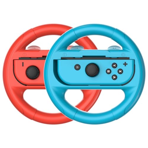 ZORBES 2pcs Racing Game Steering Wheels Attachment for Switch OLED & OLED Joy-Cons, ABS Racing Wheel for Mario Kart 8 Deluxe, Joycon Wheel Attachment, 135mm Diameter, No Joy-Con ZORBES 2pcs Racing Game Steering Wheels Attachment for Switch OLED & OLED Joy-Cons, ABS Racing Wheel for Mario Kart 8 Deluxe, Joycon Wheel Attachment, 135mm Diameter, No Joy-Con